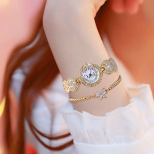 Jam Tangan Wanita - Bonus Gelang - Merek Json 100% - Kualitas Terbaik Tahan Air - Anti Baret Kaca Tebal - Kuat Tidak Pecah Terbaru 2022