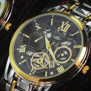 Midsummer นาฬิกาสวิสแท้รุ่น2021นาฬิกาข้อมือสเตนเลสสตีลกันน้ํามีปฏิทินเรืองแสงสําหรับผู้ชาย