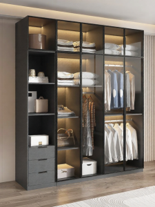 PAMEDI | Custom Modern Luxe Glass Door Wardrobe