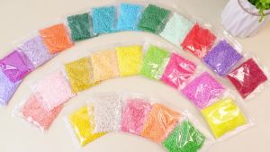 DIY Craft Fuse Beads 2.6mm 1100pcs 96 Colors Refill Soft Perler Beads for Kids & Adults