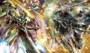 Bandai | Stardust Memory 0083 Series GCG Gundam GP02 Nuclear Launch Playmat Single-player Battle Duel Rubber Table Mat Gifts