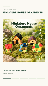 European Style Mini House Resin Cottage Fairy Garden Micro Landscape Terrarium Bonsai DIY Dollhouse Ornament Decor