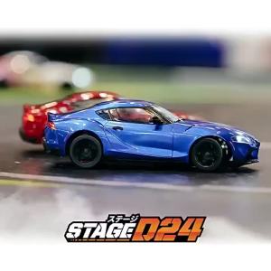 New 1/24 HPI Stage D24 Brushed Remote Control 5CH Simulation GR Supra Drift Racing Car Electric Desktop Model With LED And Track