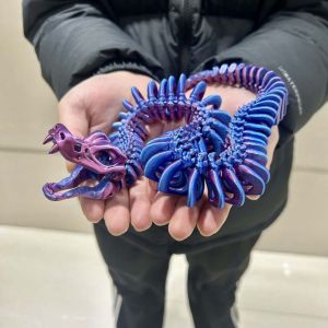 3D printed JOINT SNAKE statue Flexible 3D Printed Animal Colorful Figurine statue Gifts 53cm/20.87in 36cm/14.17in