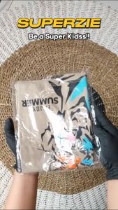 Baju Anak Laki-Laki Lengan Panjang Motif Binatang HARIMAU Warna Coklat Susu Bahan Katun Premium 30s