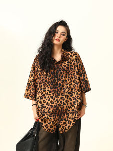 Tagkita | Vintage Streetwear Leopard Print Loose Shirt