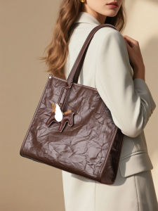 CALYPSO | Genuine Leather Grab Grain Women Tote Bag Large
