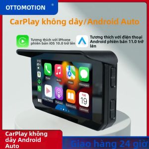 Màn Hình Ngoài Trời Chống Nước Ottomotion 5 Inch Cảm Ứng Dẫn Đường Xe Máy Lite C5 SE Hỗ Trợ CarPlay/Android Auto