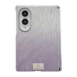 Z Fold8 Wide Luxury Gradient Water Ripple Glitter Case for Samsung Galaxy Z Fold 8 Hinge Protection 2in1 Plating Bumper Cover