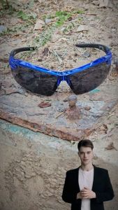 แว่นตานิรภัย แว่นตาเซฟตี้ ป้องกันดวงตาจากอันตราย เลนส์เทา กรองแสง UV 99.9% (GLSS0116)