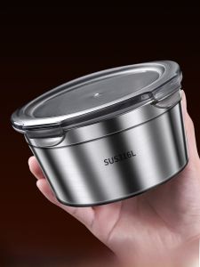 Hộp Đựng Thức Ăn Trưa Bằng Thép Không Gỉ 316 Hộp Đựng Trái Cây Hộp Đựng Cơm Trưa Hộp Đựng Nước Sốt Chống Thấm Hơi Chất Liệu Thép Không Gỉ