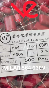 500 BUAH MILAR 564 630V KAPASITOR MILAR 564J 630V MYLAR 630 VOLT ups stabilizer