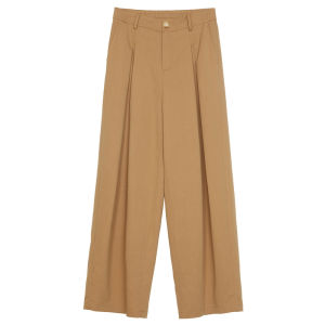 High Waist Wide Leg Pants Womens Fashion Loose Pure Color Spring New Style Commute Style Casual Trousers by Mysterious Answer