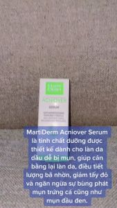 HÀNG NHẬP KHẨU - Tinh Chất Giảm Mụn Và Kiểm Soát Nhờn MartiDerm Acniover Serum Mờ Thâm Mụn Se Khít Lỗ Chân Lông - 30ml - DuocmyphamDrAn