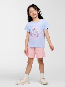 Bộ bé gái cộc tay Bigfox Miss Meow size đại mùa hè vải cotton cỡ 36911 tuổi 30kg 40kg