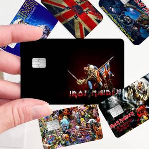 I-Iron-Maidens Metal Anmie Sticker Film Skin Cover For Credit Card Debit Bank Card Front