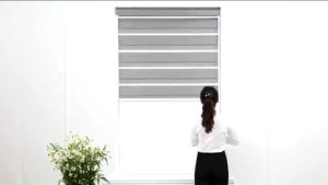 CBH Modern Korean Blackout Blinds Venetians Duo Roller Curtain For Window Bed Room/Office Decoration