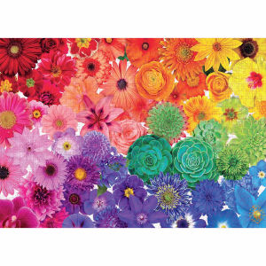 1000 Pieces Bloom Flowers Jigsaw Puzzle Home Decor Adults Puzzle Games Family Fun Floor Puzzles Educational Toys