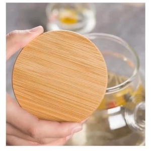 Bamboo Mason Canning Lids with Silicone Ring Sealing Ring Moistureproof Cup Lid Kitchen Grain Bean Storage Cover