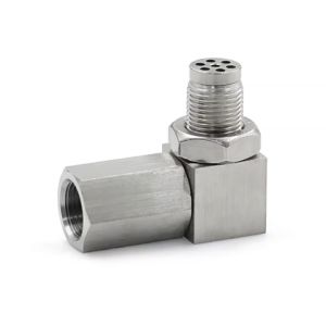 Version 90 Degree Oxygen Sensor Adapter Car Modified Oxygen Joint Exhaust Pipe Type L M18*1.5