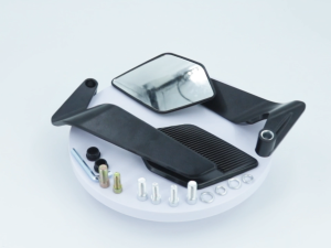 Side Mirror For Motorcycle Wind Wing Rotating V5 Aerodynamic Foldable Mirror Universal 14*8cm Wind