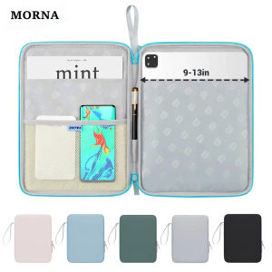 MORNA Tablet Bag PU Handbag Sleeve Case for iPad 10th 10.9 Bag Cover 10.2 7/8/9th Pro 11 12.9 Xiaomi Samsung Waterproof Zipper Pouch