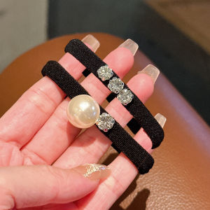 Korean Style Shell Pearls Korean Style Hair Band Womens High Ponytail Bun Headband Accessible Luxury Sense Durable Rubber Band Hair Accessories