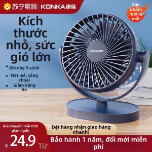 KONKA | Quạt Di Động Nhỏ Konka KFT3012 Quạt USB Mini Di Động Cho Văn Phòng Và Phòng Học Quạt Bàn Nhỏ Chạy Bằng Pin Yên Tĩnh