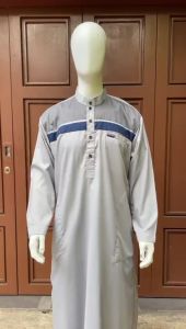 Promo - DC Al 9 Jubah Gamis Pria Muslim Remaja Dewasa Turki Slimfit Premium Lengan Panjang Polos Bahan KATUN TOYOBO | Size S M L XL XXL 3XL 4XL | Gamis Pria Muslim Turki Arabian Lengan Panjang | FREE PECI DAN TASBIH