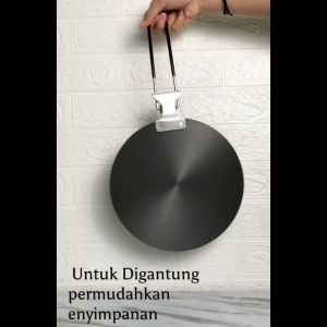 Tatakan Plat Panci Plus Gagang Anti Gosong 24CM / Alas Tatakan Panci Anti Gosong Defrost dengan Gagang