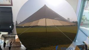 ผ้าคลุมฟรายชีทสำหรับเต็นท์กระโจม Flysheet Bell Tent สำหรับ บังแดด บังฝน ช่วยให้เต็นท์ อายุยาวนานขึ้น ขนาด 345 เมตร