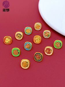 จี้โทรศัพท์มือถือแบบทำมือ DIY สร้อยข้อมือเชือกผูกปมดอกไม้เดือนธันวาคม จี้ผ้ากี่เพ้า Hanfu จี้ผูกกระโปรง