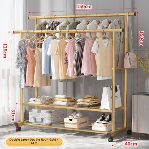 Indoor Bedroom Dormitory Clothes Hanging Rack
