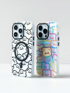 Original Magsafe Magnetic Silicone Phone Case for  15Promax/14/12 Mens Wireless Charging Protective Cover Cute Cartoon Anti-Fall