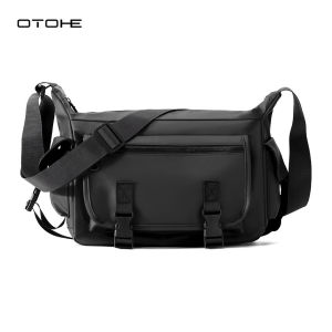 OTOHE Men Bags Mens Shoulder Bag Fashion Cross Body Bag Leisure Messenger Bag Multi Layer Large Capacity Sling Bag Casual Bag Men Fashion Briefcase Waterproof for Sport Street Travel Outdoor