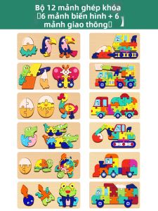 XIAOWANDOU | Đồ Chơi Ghép Hình Giáo Dục cho 3-6 Tuổi