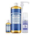 DR BRONNER'S | Dr. Bronner's Castile Soap Cleanser 950ml + 60ml - Peppermint Body-Specific. 