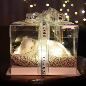 Adorable Pet Cat Doll That Can Meow Realistic Sleeping Cat Decoration Toy for Girls Valentines Day Birthday Gift