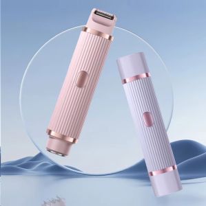 Kemei Shaver For Women Hair Removal Electric Shaving Machine Epilator Private Pubic Bikini Trimmer Double Head Razor