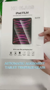 Transparent Tempered Glass Oil Free Edge to Edge Screen Protector and Alignment Tool for ipad A16 11th  mini 6 7 7th  8th 9th 10.2   pro 11 10th 10.9 5th gen 6th gen 9.7  air 11 2024  13 4 air 5 ipad pro 13  TAB A9 PLUS A11 S11 S7 S8 S9 S10 FE 11INCH