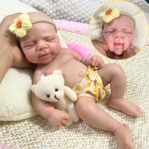 Búp Bê Sơ Sinh Silicon Mini 13 Inch Pascale Bé Gái Đáng Yêu Thân Mềm Chắc Chắn Có Thể Giặt Được Quà Tặng Sinh Nhật Giáng Sinh