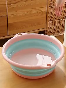 กะละมังพับได้ กะละมังซิลิโคนอเนกประสงค์ กะละมัง กะละมังล้างผัก ซักผ้า ตั้งแคมป์ กาละมัง G2984