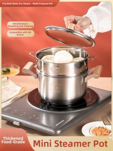 YANXING | Food Grade Stainless Steel Soup Pot Double Handles Suitable for Home Cooking
