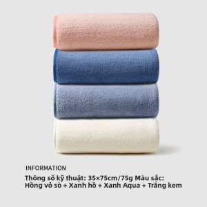 Grace | Khăn Coral Fleece Hấp Thụ Kháng Khuẩn Chống Lông Vỡ