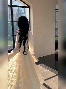 CHANGTONG | Elegant V-Neck Waist-Cinching Dress