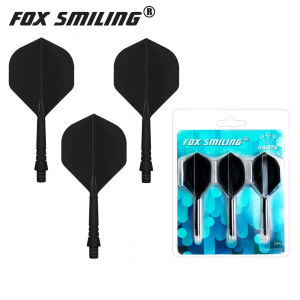 Fox Smiling 3pcs Professional Dart Flights and Shafts 2BA Screw Soft In-one Dart Flight Durable Anti-fall TB Series