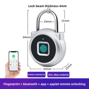 elinksmart | Password Fingerprint Bike Basket Helmet Lock