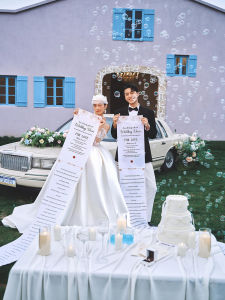 XIHUDIE | Custom Long Wedding Vow Scroll