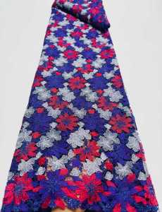 African Guipure Cord Lace Fabric 5 Yards 2026 New Nigerian French Water Soluble Lace Fabric For Sewing Women Wedding Party Dress