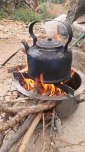 Bếp củi đa chức năng thép dày đường kính 30cm-40cm dùng để nấu-nướng-lẩu ngoài trời